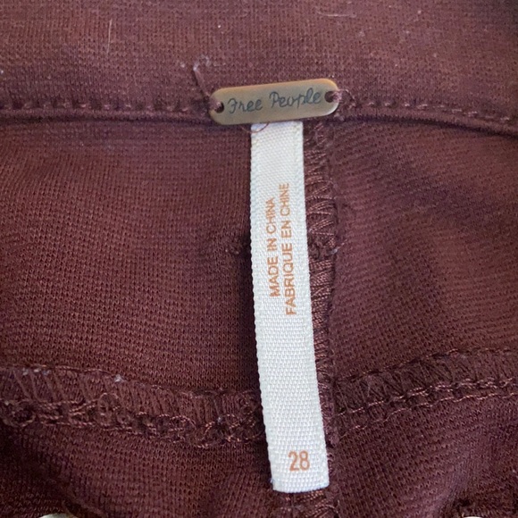 Free People Burgundy Pants - Picture 3 of 10